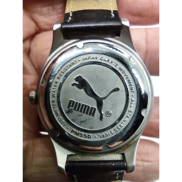 Puma PM550 Orange Face W/ Date Vintage Watch - Picture 8 of 8